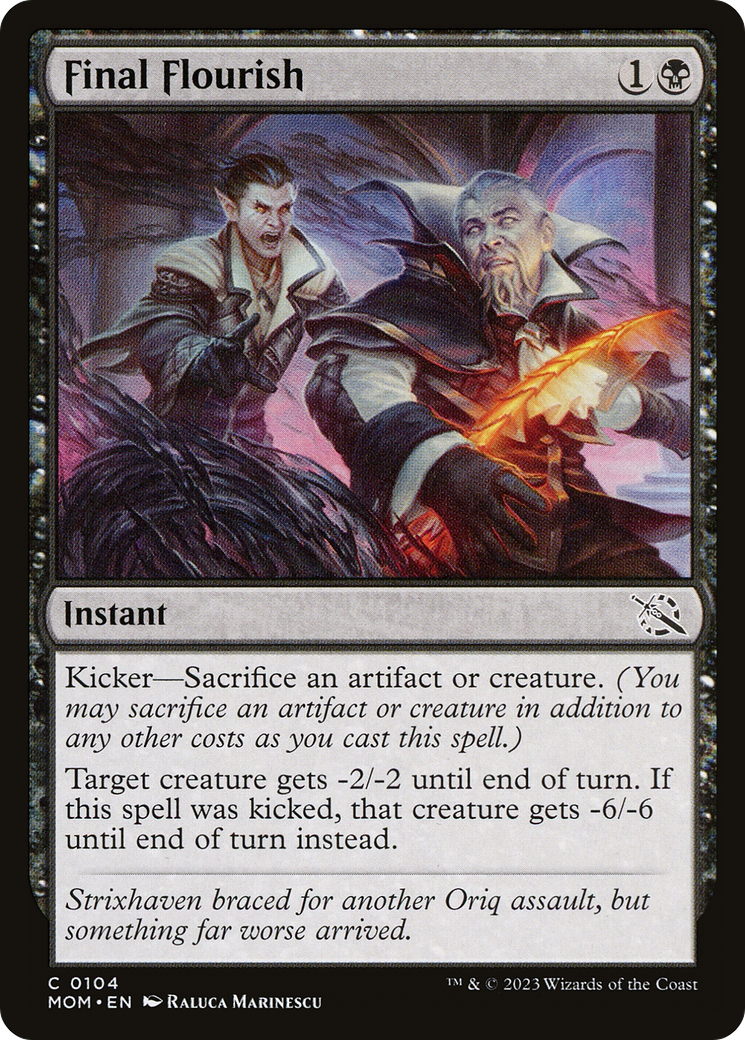 Final Flourish (MOM-104) [March of the Machine] MTG Single Wizards of the Coast