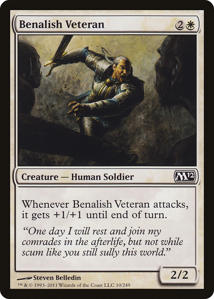 Benalish Veteran (M12-010) [Magic 2012] MTG Single Wizards of the Coast