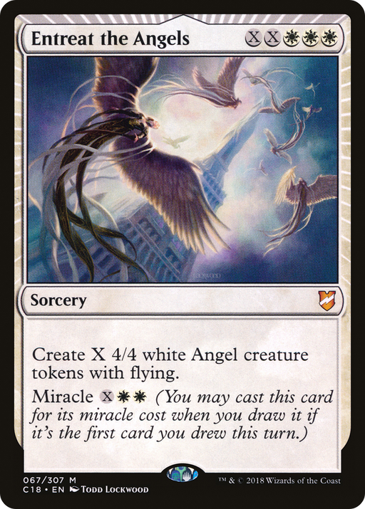 Entreat the Angels (C18-067) [Commander 2018] MTG Single Wizards of the Coast