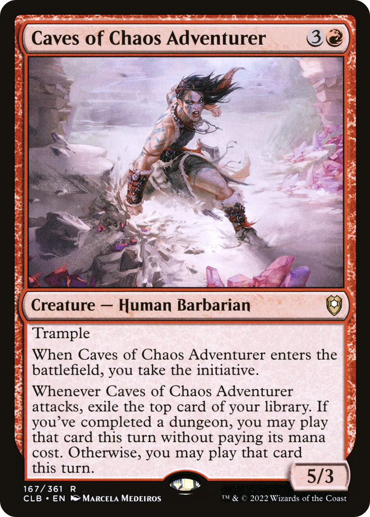 Caves of Chaos Adventurer (CLB-167) [Commander Legends: Battle for Baldur's Gate] Foil MTG Single Wizards of the Coast