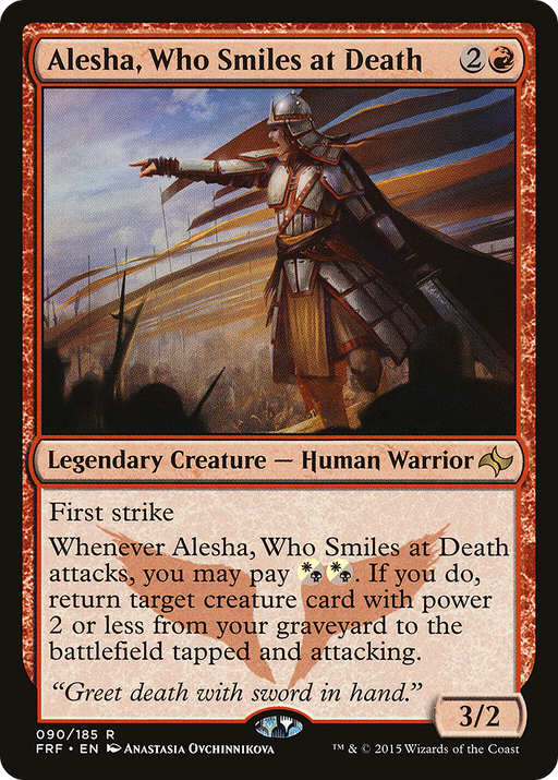 Alesha, Who Smiles at Death (FRF-090) [Fate Reforged] MTG Single Wizards of the Coast