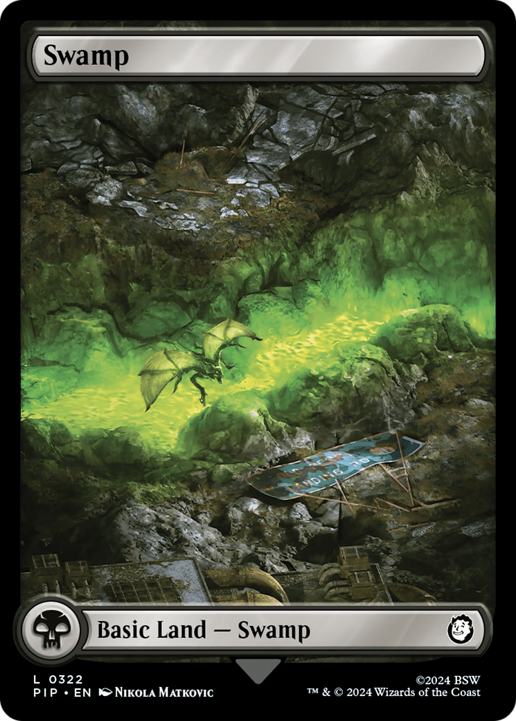 Swamp (0322) (PIP-322) [Fallout] MTG Single Wizards of the Coast