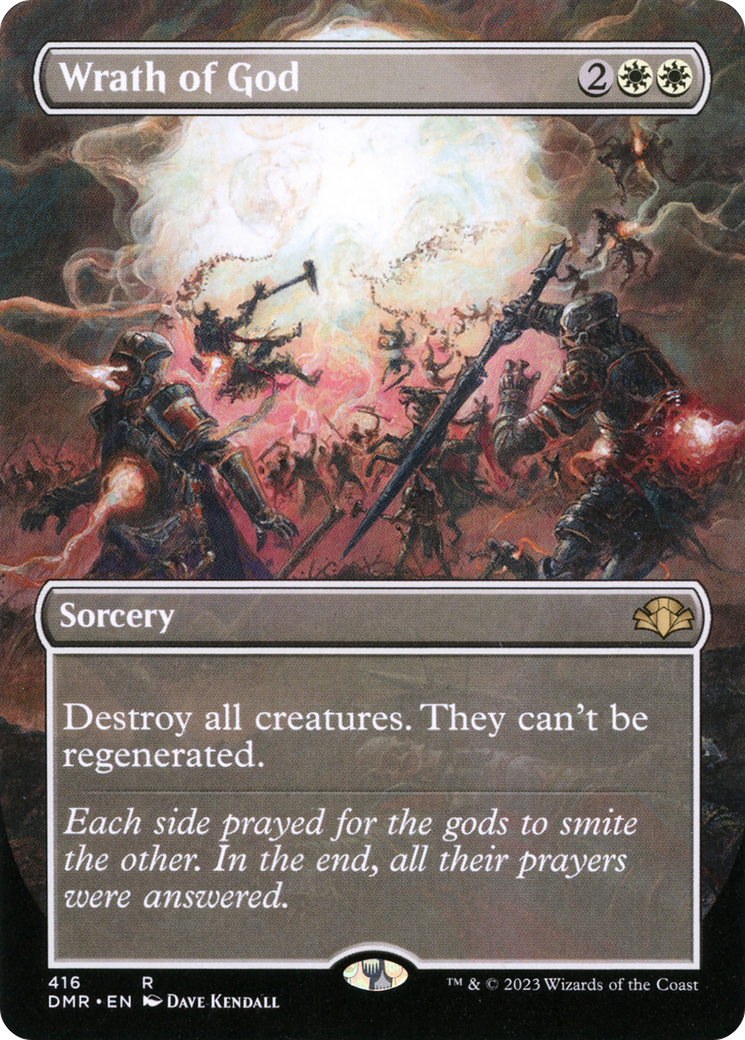 Wrath of God (DMR-416) [Dominaria Remastered] (Borderless) MTG Single Wizards of the Coast