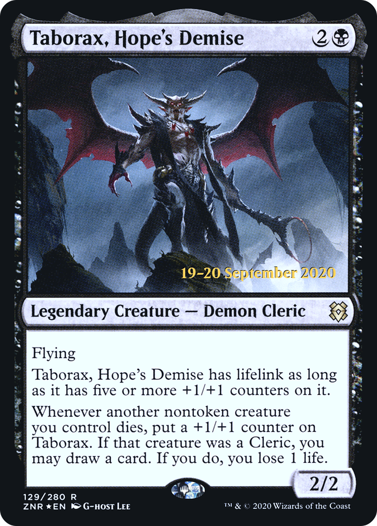 Taborax, Hope's Demise (PRE-129) [Zendikar Rising Promos] Foil MTG Single Wizards of the Coast