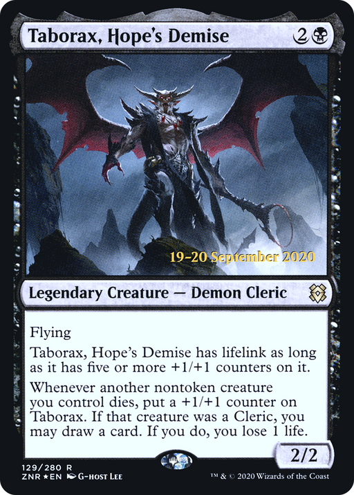 Taborax, Hope's Demise (PRE-129) [Zendikar Rising Promos] Foil MTG Single Wizards of the Coast