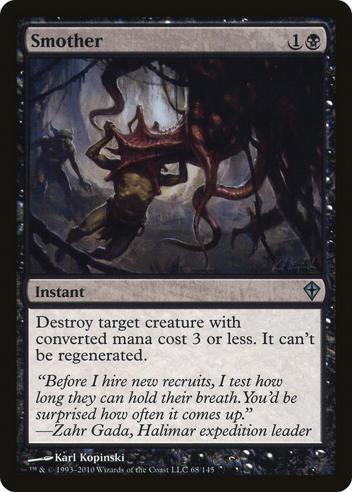 Smother (WWK-068) [Worldwake] MTG Single Wizards of the Coast