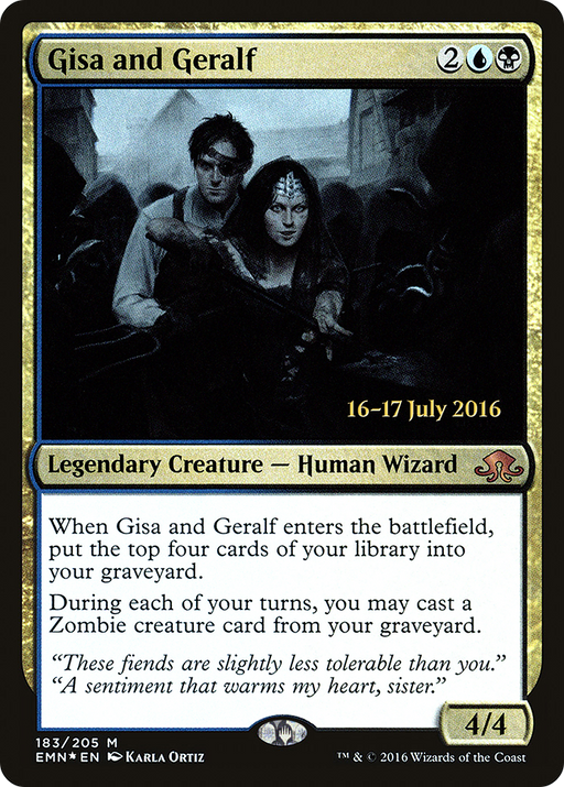 Gisa and Geralf (PRE-183) [Eldritch Moon Promos] Foil MTG Single Wizards of the Coast