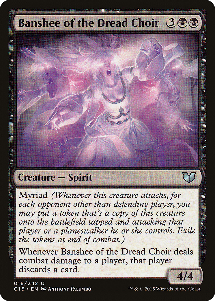 Banshee of the Dread Choir (C15-016) [Commander 2015] MTG Single Wizards of the Coast