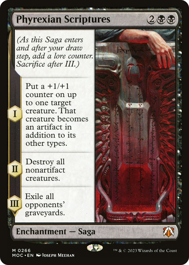 Phyrexian Scriptures (MOC-266) [March of the Machine Commander] MTG Single Wizards of the Coast