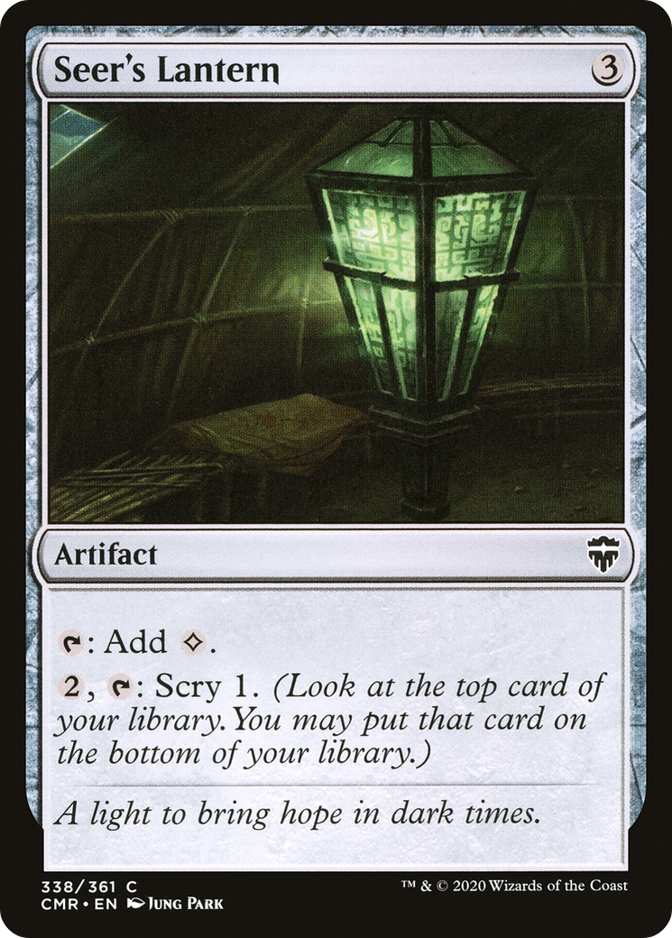 Seer's Lantern (CMR-338) [Commander Legends] Foil MTG Single Wizards of the Coast