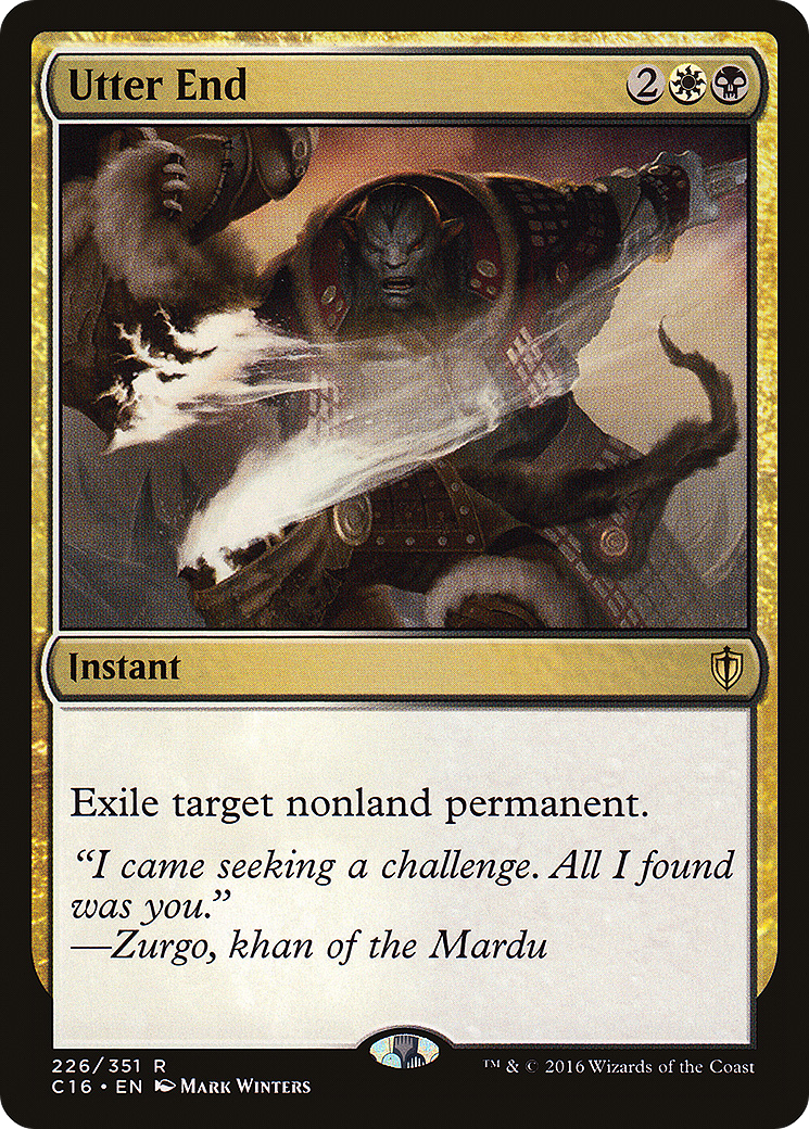 Utter End (C16-226) [Commander 2016] MTG Single Wizards of the Coast