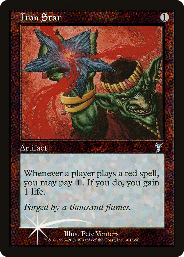 Iron Star (7ED-301) [7th Edition] Foil MTG Single Wizards of the Coast