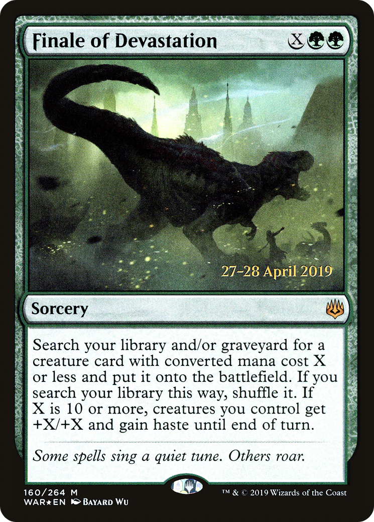 Finale of Devastation (PRE-160) [War of the Spark Promos] Foil MTG Single Wizards of the Coast