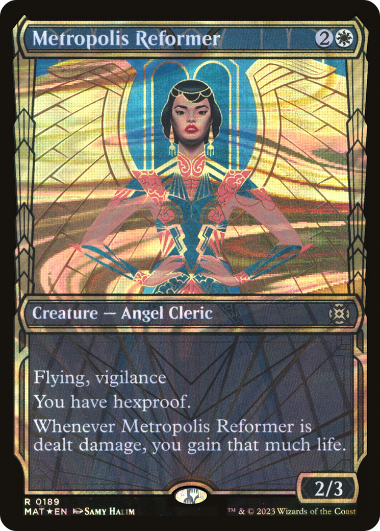 Metropolis Reformer (Halo Foil) (MAT-189) [March of the Machine: The Aftermath] (Showcase) Foil MTG Single Wizards of the Coast