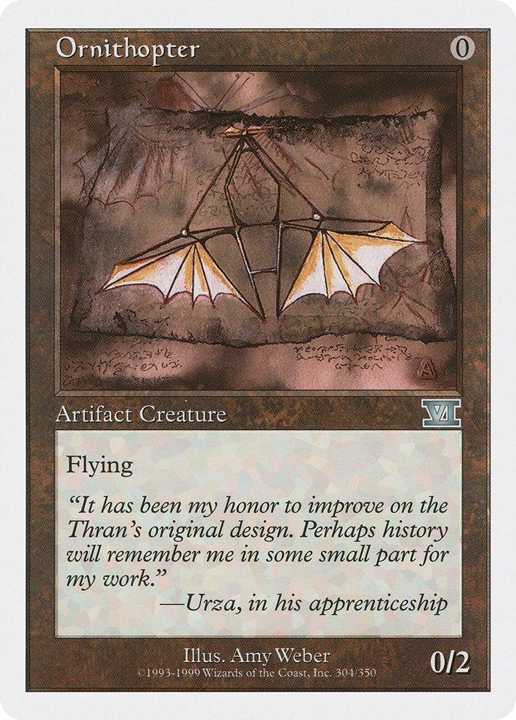 Ornithopter (6ED-304) [Classic Sixth Edition] MTG Single Wizards of the Coast