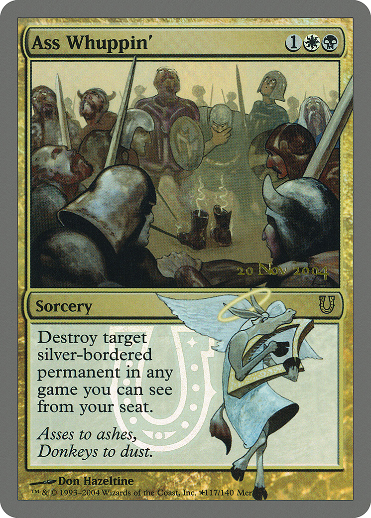 Ass Whuppin' [Unhinged Promos] MTG Single Magic: The Gathering