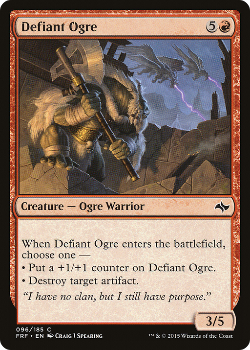 Defiant Ogre (FRF-096) [Fate Reforged] MTG Single Wizards of the Coast