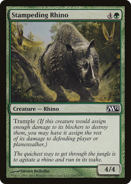 Stampeding Rhino (M12-196) [Magic 2012] MTG Single Wizards of the Coast
