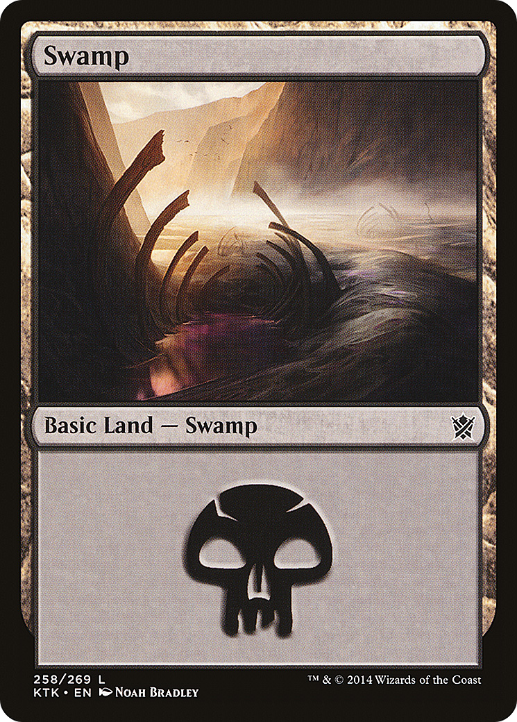 Swamp (KTK-258) [Khans of Tarkir] Foil MTG Single Wizards of the Coast