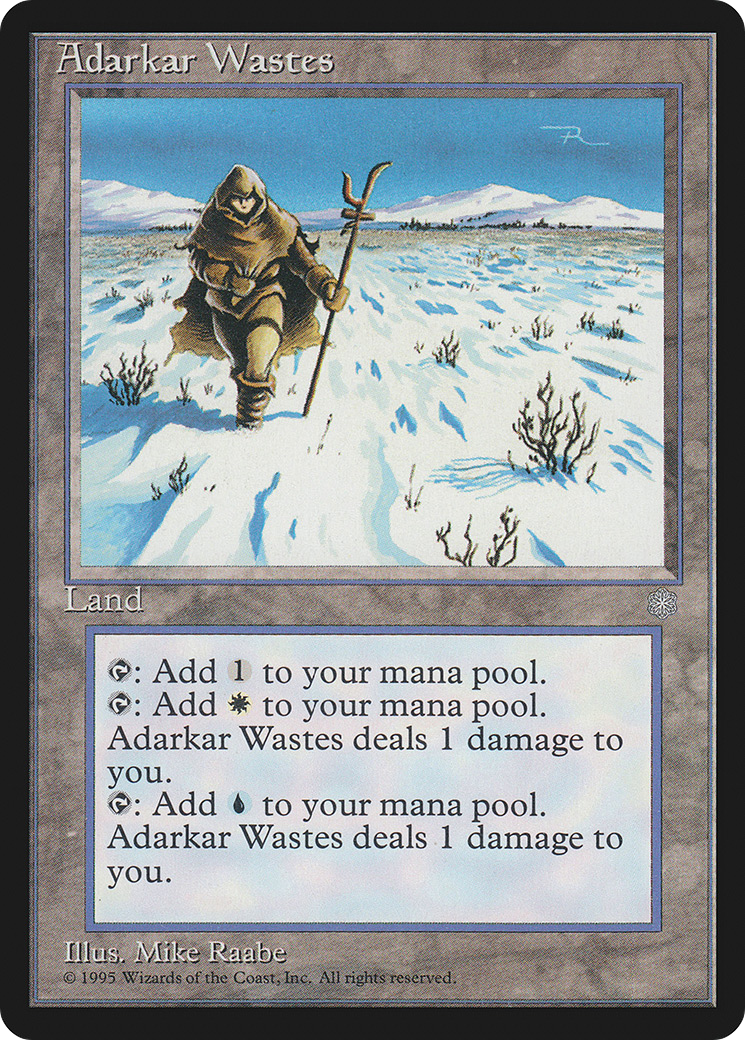 Adarkar Wastes (ICE-326) [Ice Age] MTG Single Wizards of the Coast