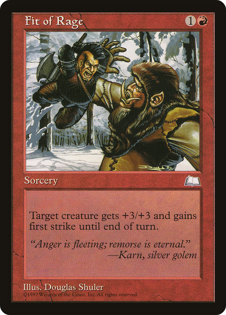 Fit of Rage [Weatherlight] MTG Single Magic: The Gathering   