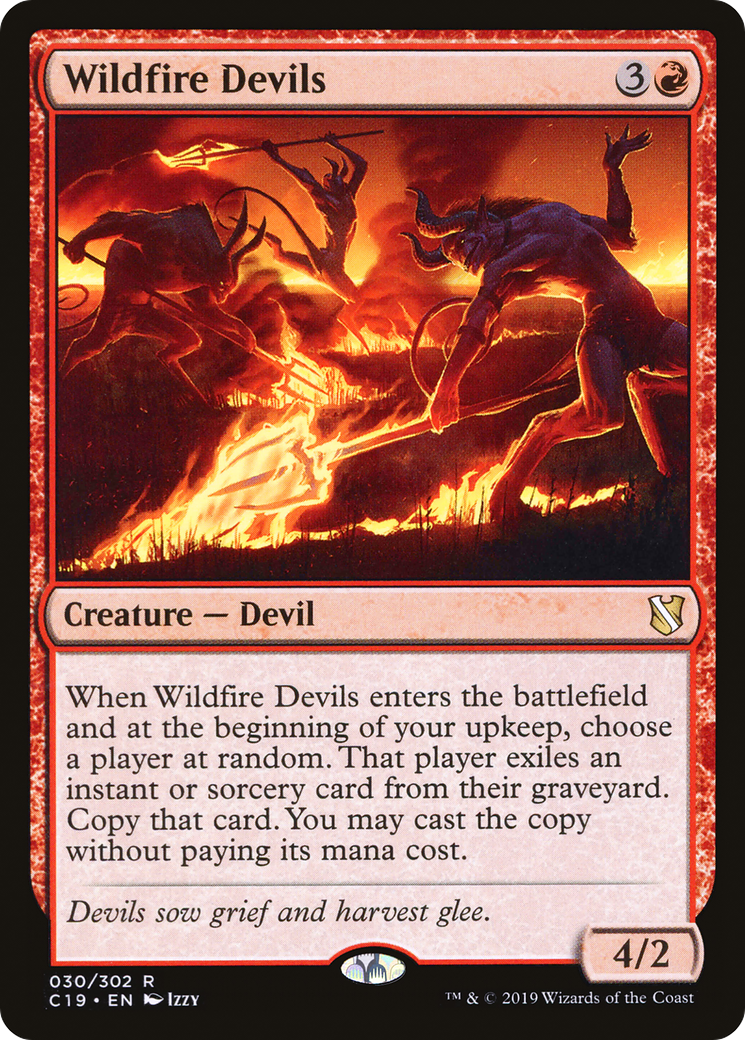 Wildfire Devils (C19-030) [Commander 2019] MTG Single Wizards of the Coast