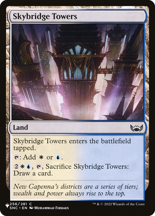 Skybridge Towers (LIST-SNC-256) [Mystery Booster] The List MTG Single Wizards of the Coast