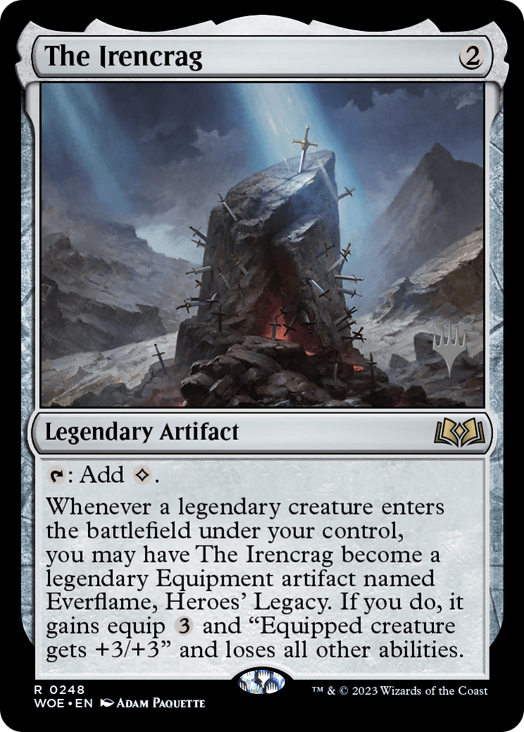 The Irencrag (PPWOE-248) [Wilds of Eldraine Promos] Foil MTG Single Wizards of the Coast