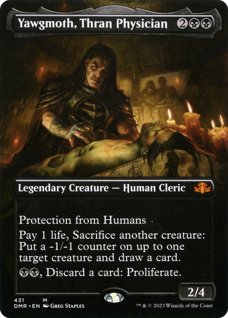 Yawgmoth, Thran Physician (DMR-431) [Dominaria Remastered] (Borderless) Foil MTG Single Wizards of the Coast