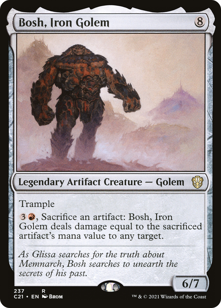Bosh, Iron Golem (C21-237) [Commander 2021] MTG Single Wizards of the Coast