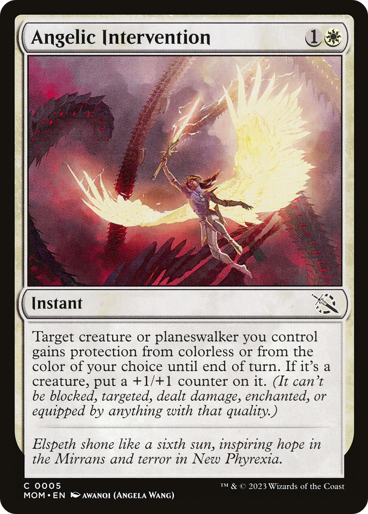 Angelic Intervention (MOM-005) [March of the Machine] Foil MTG Single Wizards of the Coast