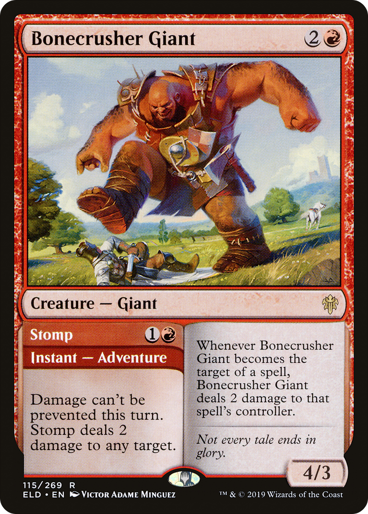 Bonecrusher Giant // Stomp (ELD-115) [Throne of Eldraine] MTG Single Wizards of the Coast