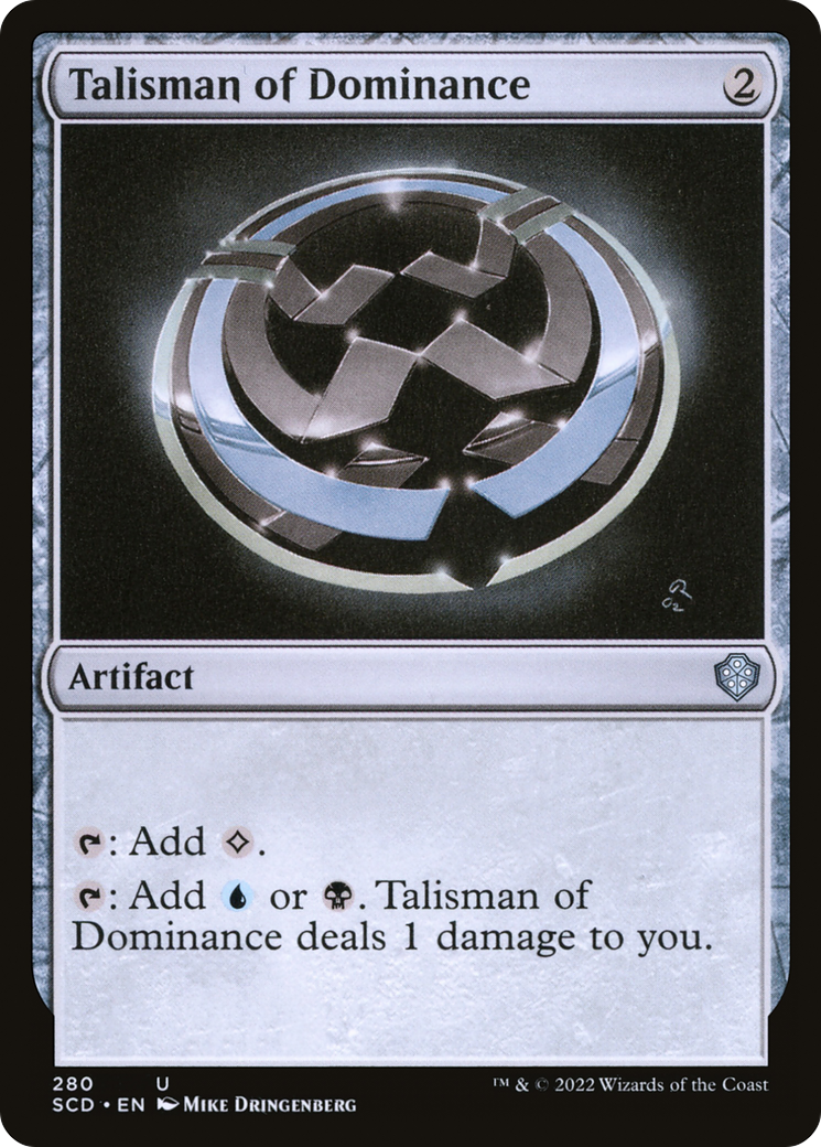 Talisman of Dominance (SCD-280) [Starter Commander Decks] MTG Single Wizards of the Coast