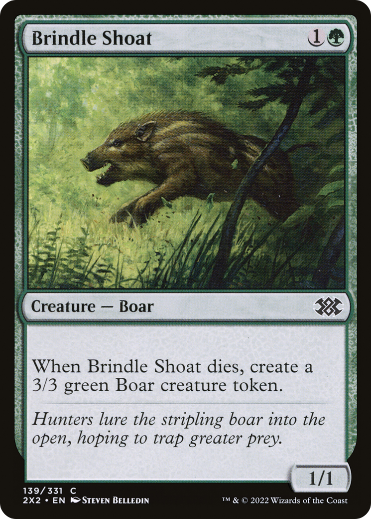Brindle Shoat (2X2-139) [Double Masters 2022] Foil MTG Single Wizards of the Coast