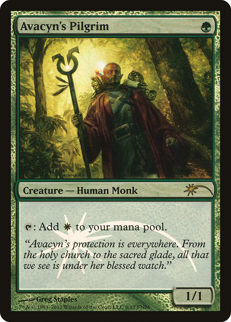 Avacyn's Pilgrim (FNM-008) [Misc] Friday Night Magic 2012 Foil MTG Single Wizards of the Coast