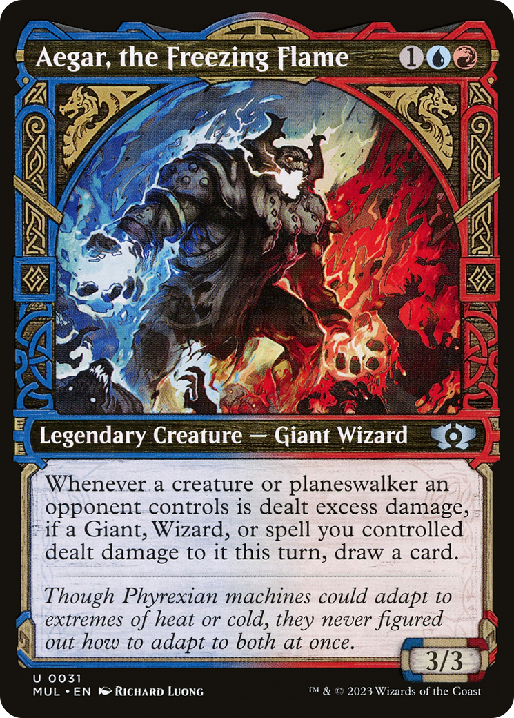 Aegar, the Freezing Flame (MUL-031) [Multiverse Legends] (Showcase) MTG Single Wizards of the Coast