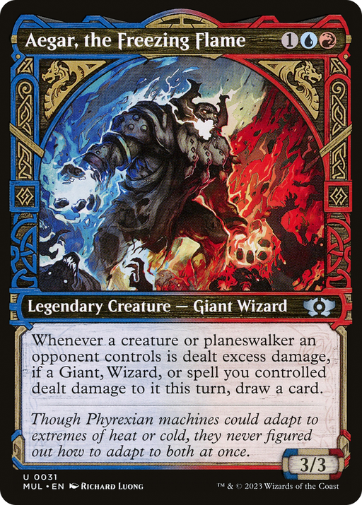 Aegar, the Freezing Flame (MUL-031) [Multiverse Legends] (Showcase) MTG Single Wizards of the Coast