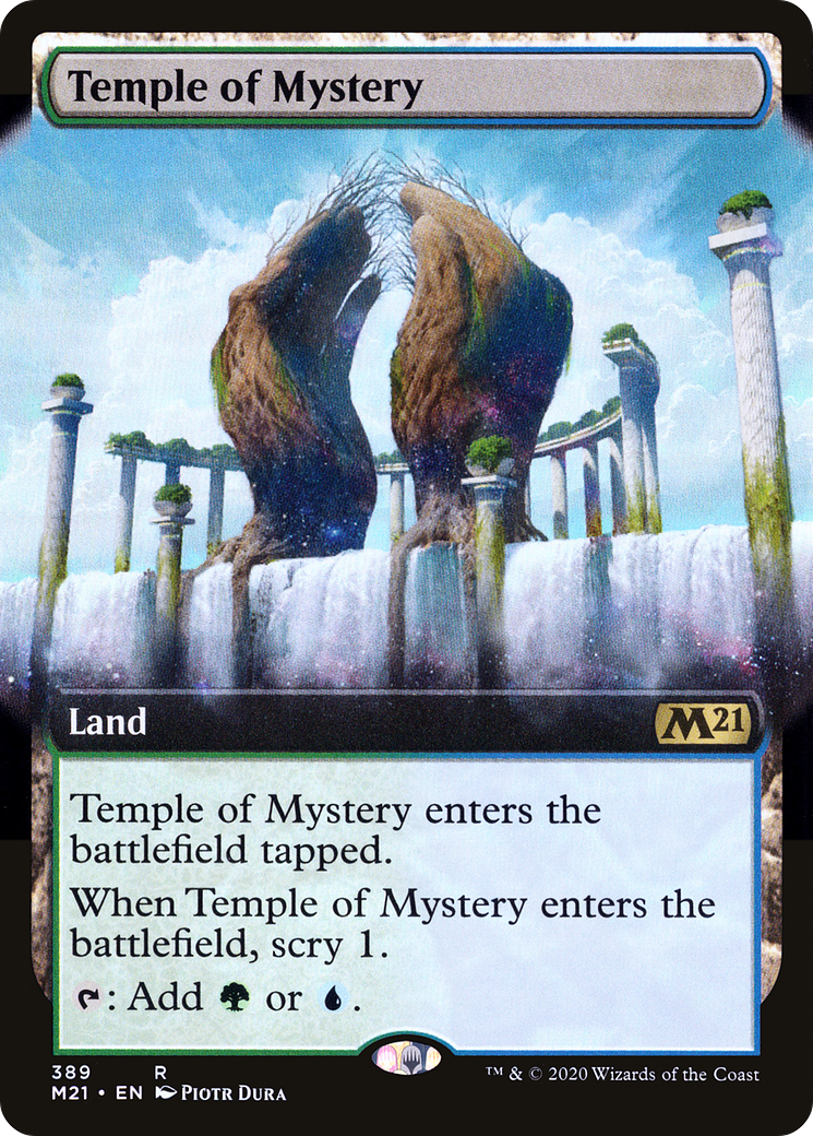 Temple of Mystery (M21-389) [Core Set 2021] (Extended Art) MTG Single Wizards of the Coast