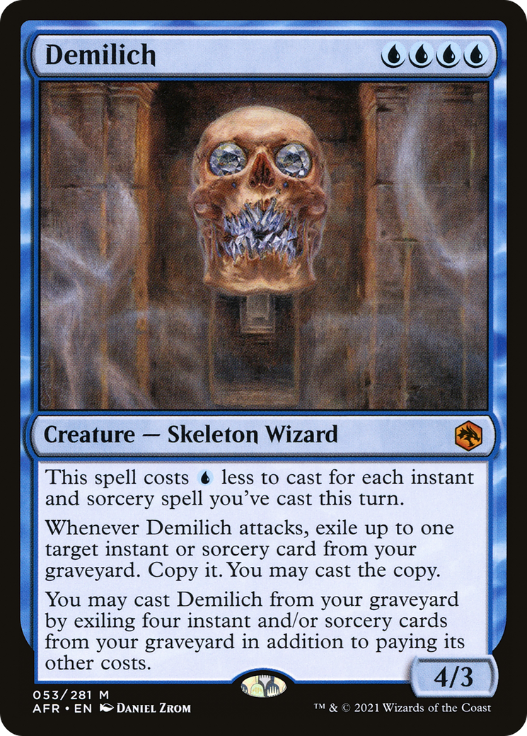 Demilich (AFR-053) [Adventures in the Forgotten Realms] MTG Single Wizards of the Coast