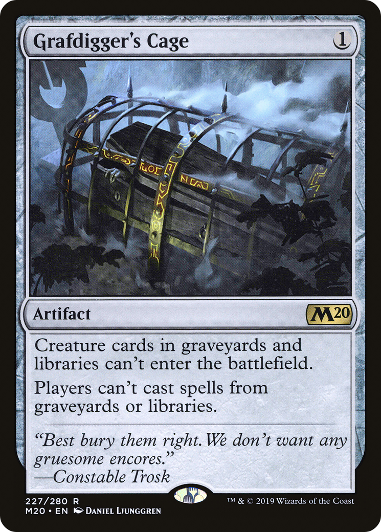 Grafdigger's Cage (M20-227) [Core Set 2020] Foil MTG Single Wizards of the Coast