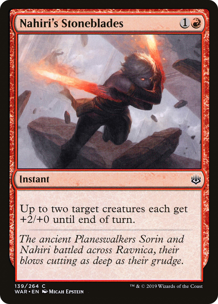 Nahiri's Stoneblades (WAR-139) [War of the Spark] Foil MTG Single Wizards of the Coast