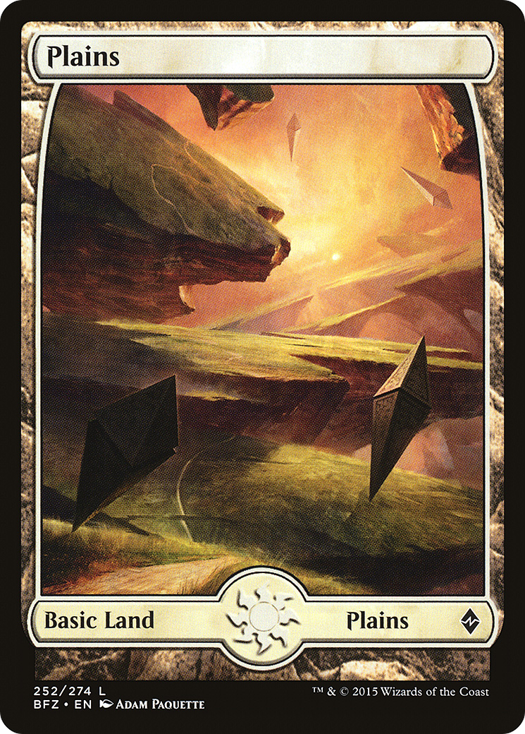 Plains (BFZ-252) [Battle for Zendikar] MTG Single Wizards of the Coast