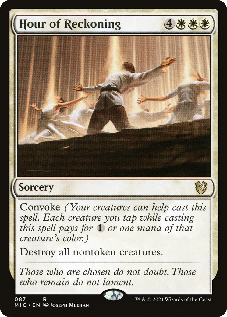 Hour of Reckoning (MIC-087) [Midnight Hunt Commander] MTG Single Wizards of the Coast