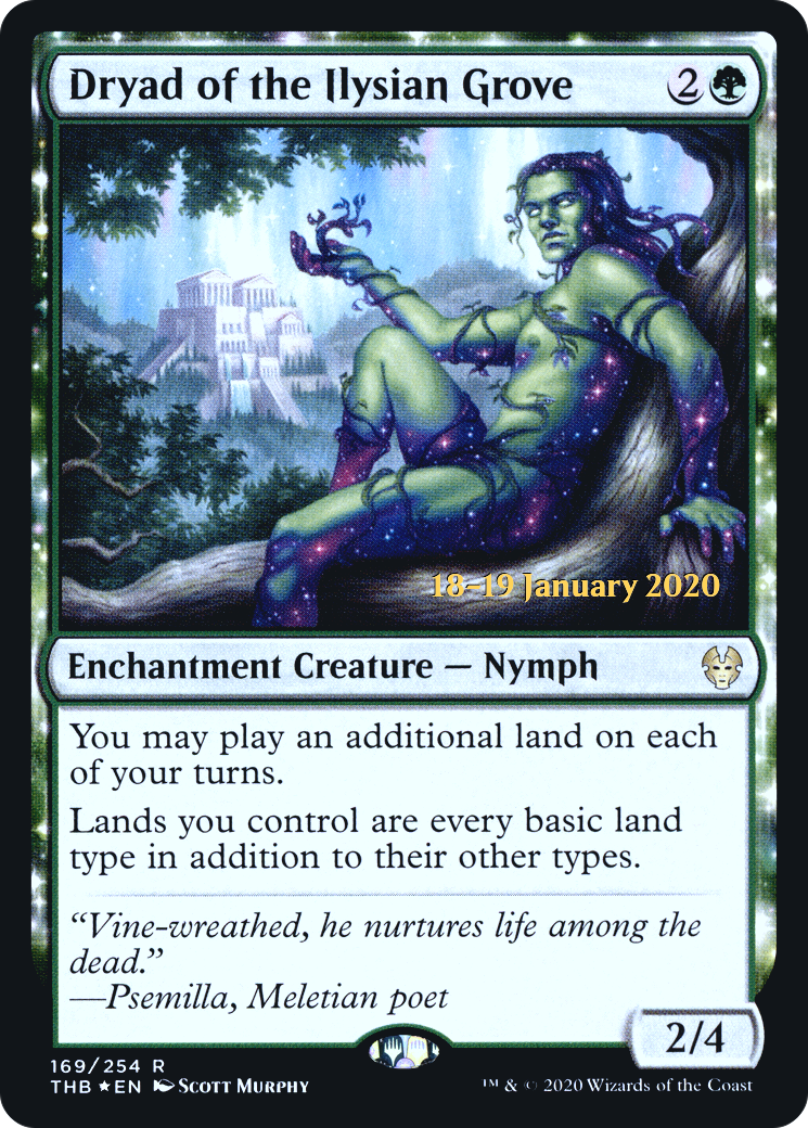 Dryad of the Ilysian Grove (PRE-169) [Theros Beyond Death Promos] Foil MTG Single Wizards of the Coast