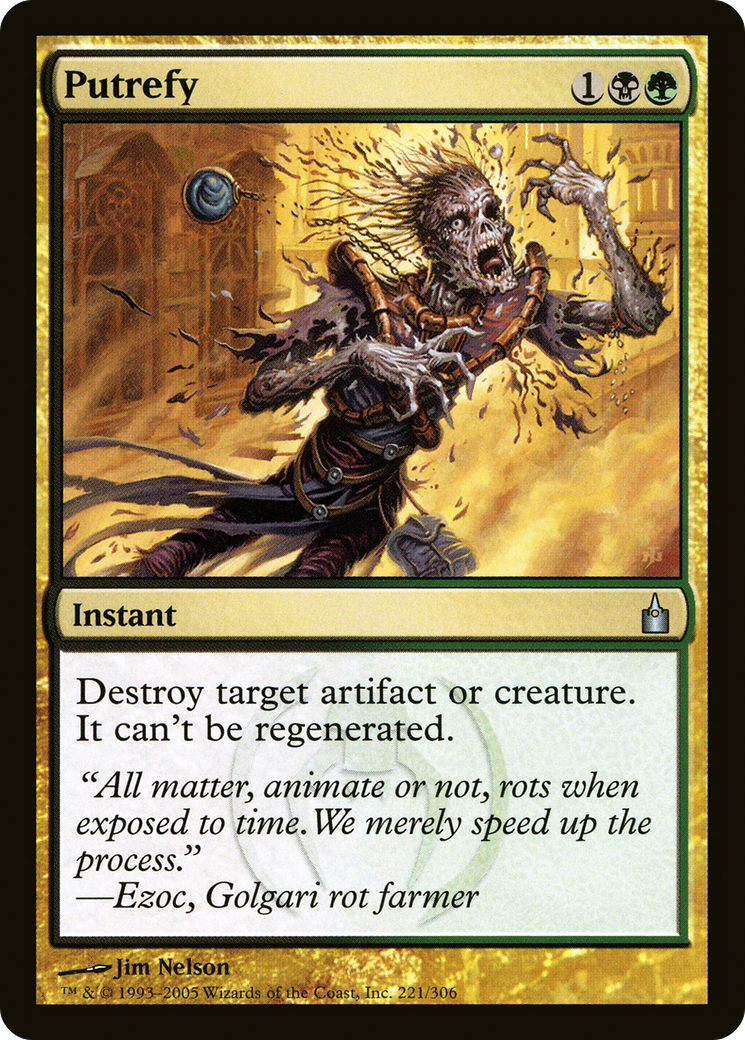 Putrefy (RAV-221) [Ravnica: City of Guilds] MTG Single Wizards of the Coast