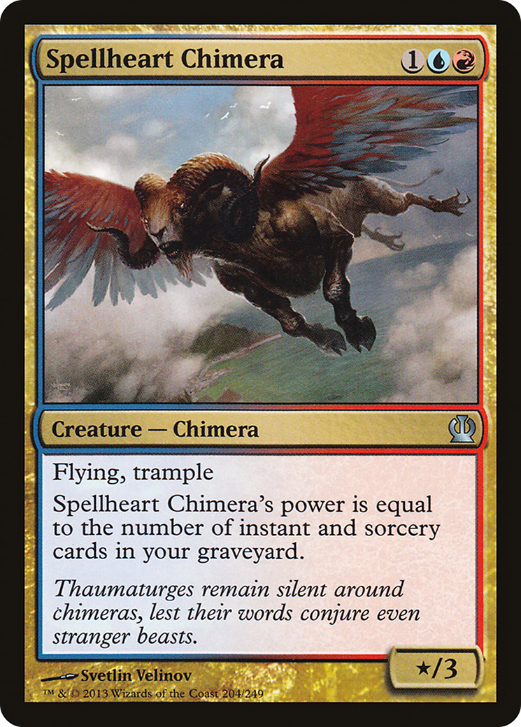 Spellheart Chimera (THS-204) [Theros] Foil MTG Single Wizards of the Coast