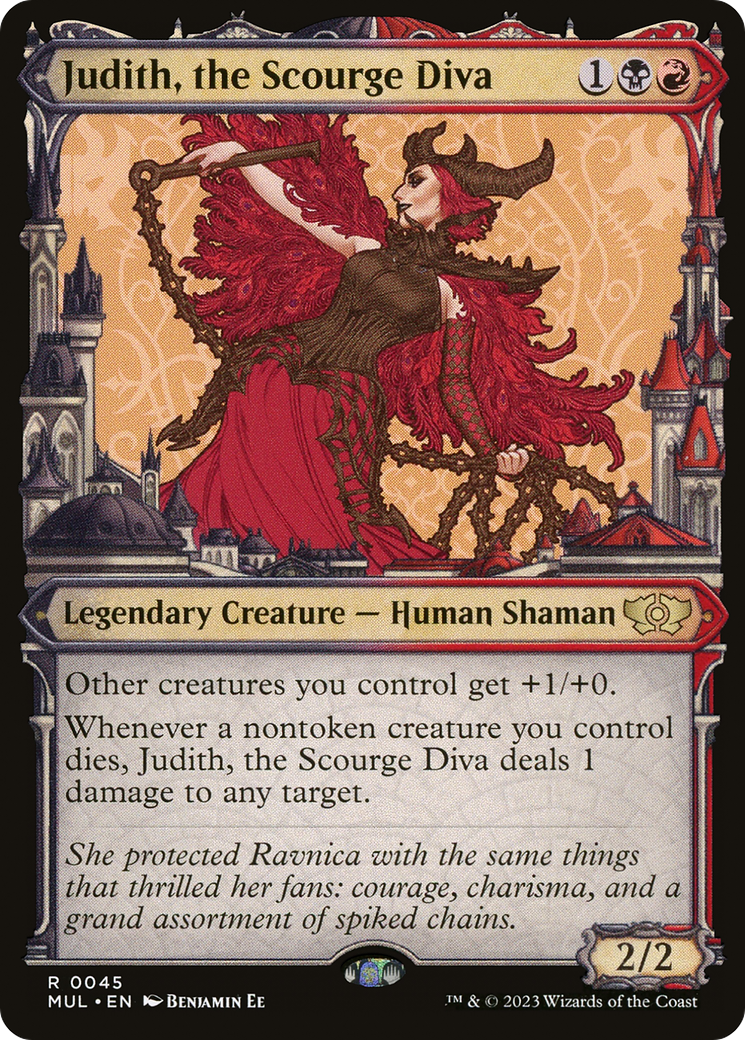 Judith, the Scourge Diva (MUL-045) [Multiverse Legends] (Showcase) Foil MTG Single Wizards of the Coast