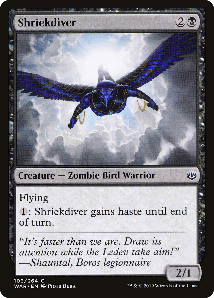 Shriekdiver (WAR-103) [War of the Spark] Foil MTG Single Wizards of the Coast