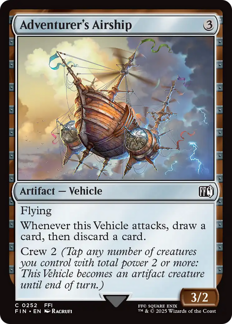 Adventurer's Airship (FIN-252) [FINAL FANTASY] Foil MTG Single Wizards of the Coast