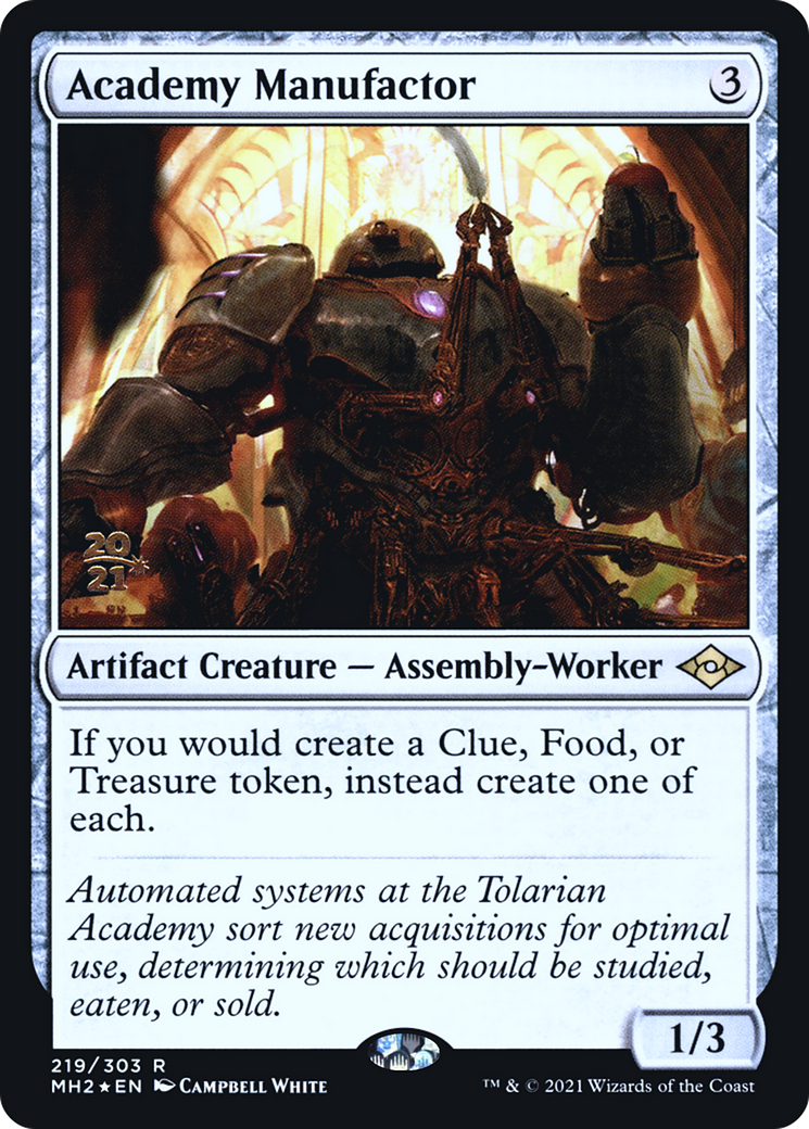 Academy Manufactor (PRE-219) [Modern Horizons 2 Promos] Foil MTG Single Wizards of the Coast